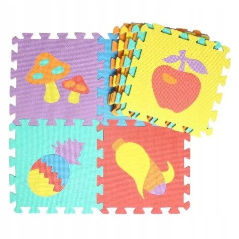 Puzzle piankowe mata 10szt owoce warzywa CB-111 Puzzle piankowe mata 10szt owoce warzywa CB-111