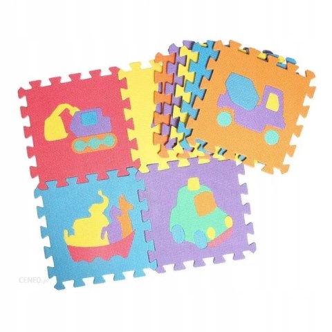 Puzzle piankowe mata Eva 10 szt pojazdy CB-114 Puzzle piankowe mata Eva 10 szt pojazdy CB-114