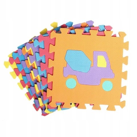 Puzzle piankowe mata Eva 10 szt pojazdy CB-114 Puzzle piankowe mata Eva 10 szt pojazdy CB-114