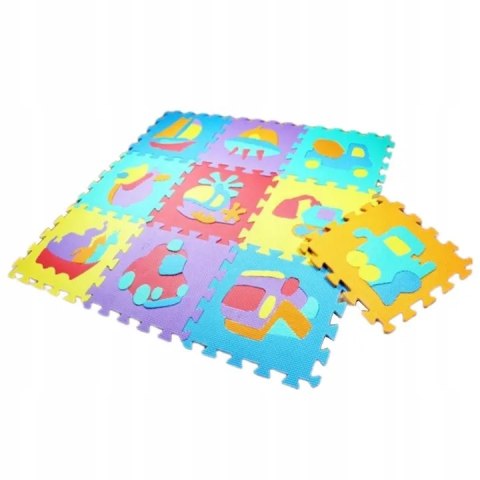 Puzzle piankowe mata Eva 10 szt pojazdy CB-114 Puzzle piankowe mata Eva 10 szt pojazdy CB-114