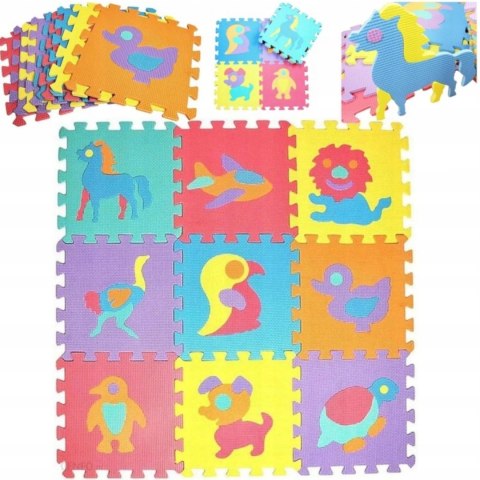 Puzzle piankowe mata Eva 10szt zwierzęta CB-115 Puzzle piankowe mata Eva 10szt zwierzęta CB-115