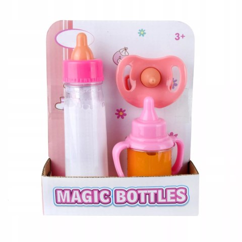 Zestaw magiczna butelka mleko bidon sok smoczek dla lalki HX853-1 Zestaw magiczna butelka mleko bidon sok smoczek dla lalki HX853-1