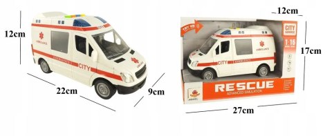 Auto ambulans karetka otwierane drzwi 1:16 WY590A Auto ambulans karetka otwierane drzwi 1:16 WY590A
