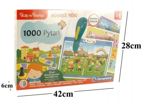 Clementoni pióro 1000 pytan 3-6 przedszkolaka 50653 Clementoni pióro 1000 pytan 3-6 przedszkolaka 50653