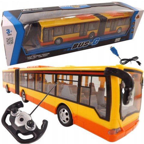 Duży autobus przegubowy zdalnie sterowany 44cm pilot światła 676Ż Duży autobus przegubowy zdalnie sterowany 44cm pilot światła 676Ż