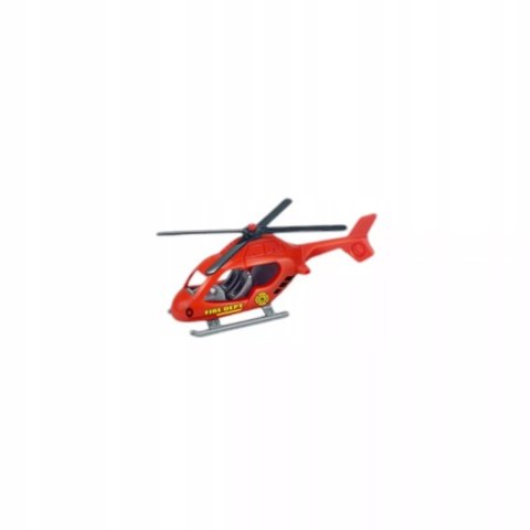 Zestaw pojazdów strażackich resoraki helikopter autka dla dzieci 6136S Zestaw pojazdów strażackich resoraki helikopter autka dla dzieci 6136S