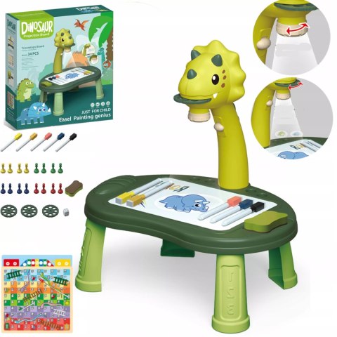 Projektor do rysowania dinozaur stolik chińczyk 41 Projektor do rysowania dinozaur stolik chińczyk 41