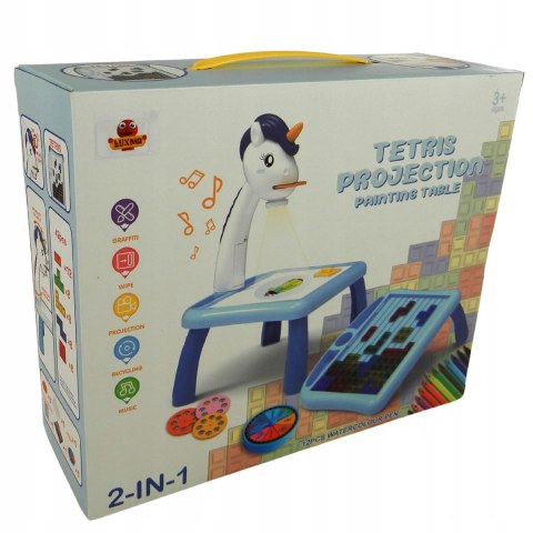 Projektor do rysowania stolik jednorożec tetris 5N Projektor do rysowania stolik jednorożec tetris 5N