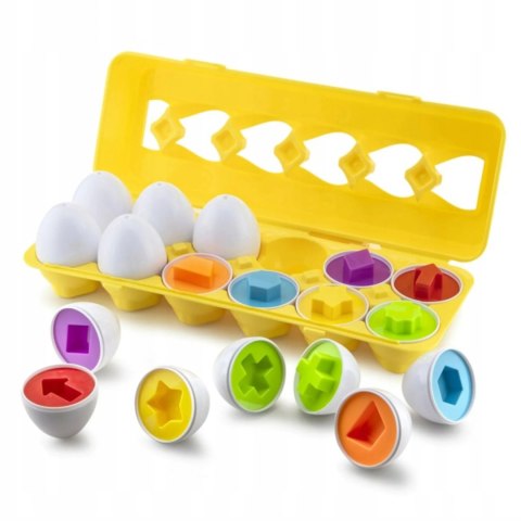Układanka sorter jajka Montessori kształty LB33-3 Układanka sorter jajka Montessori kształty LB33-3
