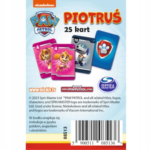 Karty Piotruś Paw Patrol Psi patrol Trefl 08513 Karty Piotruś Paw Patrol Psi patrol Trefl 08513