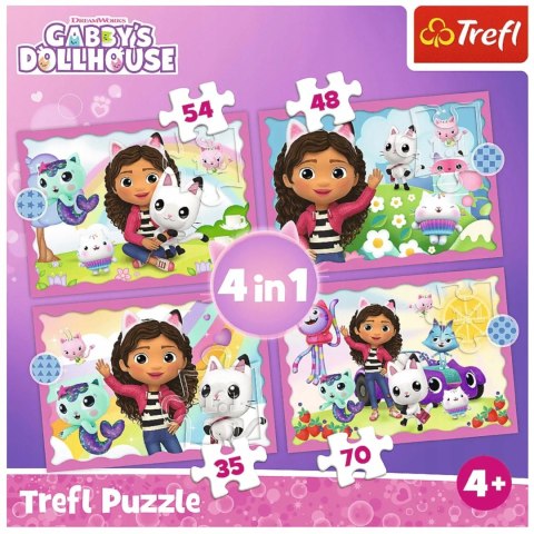Koci domek Gabi puzzle Gabi Kotki 4w1 4+ Trefl 34620 Koci domek Gabi puzzle Gabi Kotki 4w1 4+ Trefl 34620