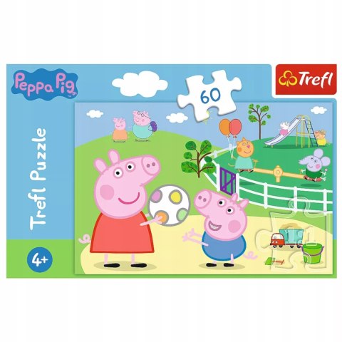 Puzzle Świnka Peppa 60 el. Zabawy w gronie przyjaciół Trefl 17356 Puzzle Świnka Peppa 60 el. Zabawy w gronie przyjaciół Trefl 17356