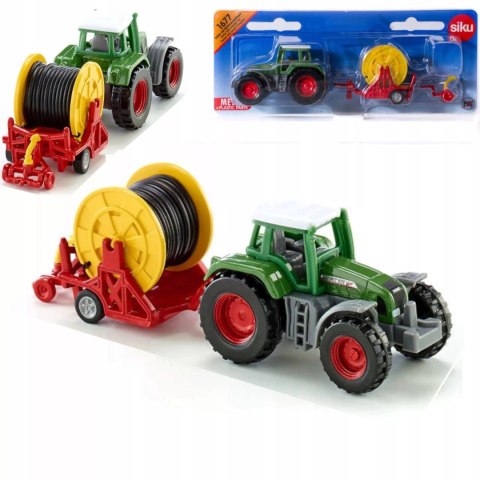 Siku Traktor z deszczownicą szpulową model metal S1677 Siku Traktor z deszczownicą szpulową model metal S1677