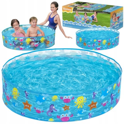 Basen ogrodowy rozporowy dla dzieci 122x 25cm Bestway 55028 Basen ogrodowy rozporowy dla dzieci 122x 25cm Bestway 55028