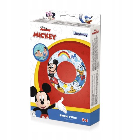 Koło do pływania dla dzieci Myszka Mickey 91004 Koło do pływania dla dzieci Myszka Mickey 91004