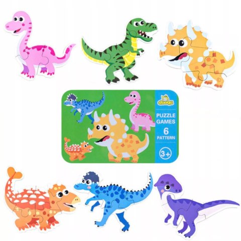 Moje pierwsze puzzle dinozaury puszka 27 szt. 1777 Moje pierwsze puzzle dinozaury puszka 27 szt. 1777