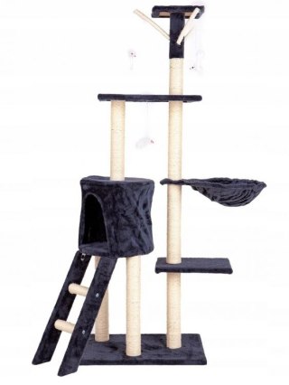 Drapak dla kota domek drzewo legowisko 138 cm XL szary Petsi