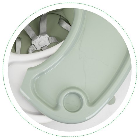 Krzesełko fotelik do karmienia 2w1 pasy 5 punktowe ECOTOYS azure Krzesełko fotelik do karmienia 2w1 pasy 5 punktowe ECOTOYS azure