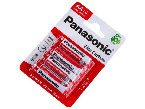 Bateria Cynkowo-węglowa Panasonic 1,5V R6 AA - Blister 4 Sztuki Bateria Cynkowo-węglowa Panasonic 1,5V R6 AA - Blister 4 Sztuki