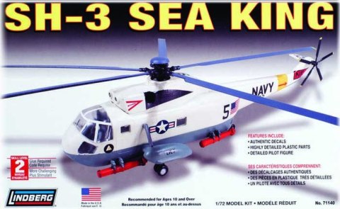 Model Plastikowy Do Sklejania Linberg (USA) - Śmigłowiec Helikopter SH-3 Sea King Model Plastikowy Do Sklejania Linberg (USA) - Śmigłowiec Helikopter SH-3 Sea King
