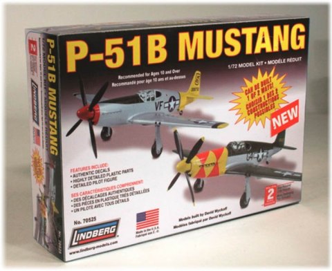Model Plastikowy Do Sklejania Lindberg (USA) Samolot P-51 Mustang Model Plastikowy Do Sklejania Lindberg (USA) Samolot P-51 Mustang