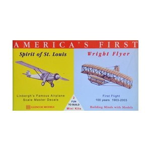 Model plastikowy - Samoloty America's First - Spirit of St Louis / Wright Flyer - Glencoe Models (2szt) Model plastikowy - Samoloty America's First - Spirit of St Louis / Wright Flyer - Glencoe Models (2szt)
