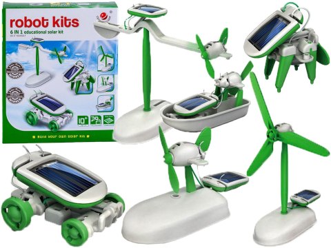 Zabawka Solarna Roboty 6w1 Edukacyjny Zestaw Zabawka Solarna Roboty 6w1 Edukacyjny Zestaw