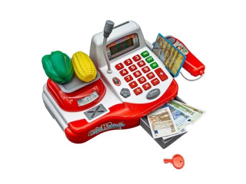Edukacyjna sklepowa kasa fiskalna - kalkulator, waga, akcesoria Edukacyjna sklepowa kasa fiskalna - kalkulator, waga, akcesoria