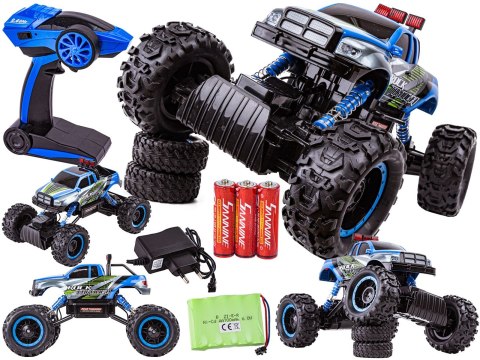Samochód Auto Rock Crawler 1:14 2.4GHz 4WD Niebieski Samochód Auto Rock Crawler 1:14 2.4GHz 4WD Niebieski