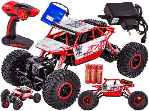 Samochód Rc ROCK CRAWLER 2.4GHz 1:18 Czerwony Samochód Rc ROCK CRAWLER 2.4GHz 1:18 Czerwony