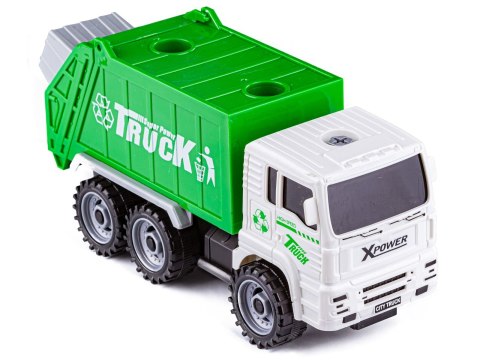 Ciężarówka Auto Samochód Śmieciarka Do Rozkręcania + Zestaw Koszy Na Śmieci Ciężarówka Auto Samochód Śmieciarka Do Rozkręcania + Zestaw Koszy Na Śmieci