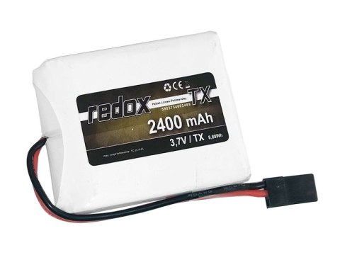 Redox 2400 mAh 3,7V JR (MT44) - pakiet LiPo TX Redox 2400 mAh 3,7V JR (MT44) - pakiet LiPo TX
