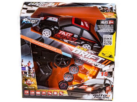 Samochód Do Driftu, Auto RC Drift 1:24 2,4 GHz 4WD CZARNY Samochód Do Driftu, Auto RC Drift 1:24 2,4 GHz 4WD CZARNY