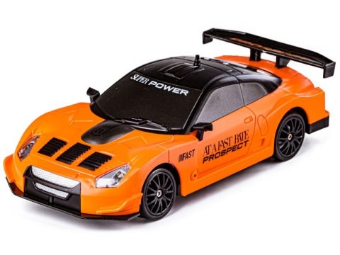 Samochód Do Driftu, Auto RC Drift 1:24 2,4 GHz 4WD POMARAŃCZOWY Samochód Do Driftu, Auto RC Drift 1:24 2,4 GHz 4WD POMARAŃCZOWY
