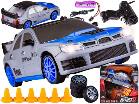 Samochód Do Driftu, Auto RC Drift 1:24 2,4 GHz 4WD SREBRNY Samochód Do Driftu, Auto RC Drift 1:24 2,4 GHz 4WD SREBRNY