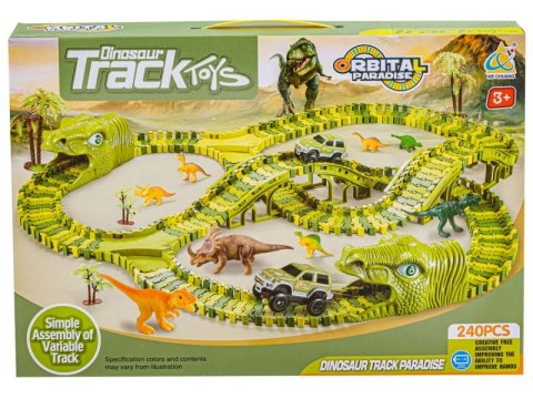 Duży Tor Samochodowy, Wyścigowy - Park Dinozaurów 240 El. Duży Tor Samochodowy, Wyścigowy - Park Dinozaurów 240 El.