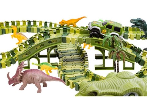 Duży Tor Samochodowy, Wyścigowy - Park Dinozaurów 240 El. Duży Tor Samochodowy, Wyścigowy - Park Dinozaurów 240 El.