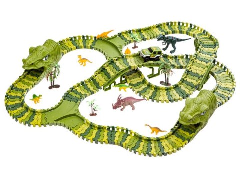 Duży Tor Samochodowy, Wyścigowy - Park Dinozaurów 240 El. Duży Tor Samochodowy, Wyścigowy - Park Dinozaurów 240 El.