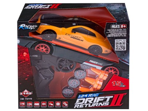 Samochód Do Driftu, Auto RC Drift 1:24 2,4 GHz 4WD ŻÓŁTY Samochód Do Driftu, Auto RC Drift 1:24 2,4 GHz 4WD ŻÓŁTY