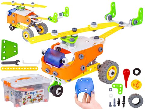 Klocki Elastyczne, Konstrukcyjne 163 El. Samochód, Quad, Helikopter, Samolot, Robot Do Rozkręcania I Skręcania 5w1 Klocki Elastyczne, Konstrukcyjne 163 El. Samochód, Quad, Helikopter, Samolot, Robot Do Rozkręcania I Skręcania 5w1