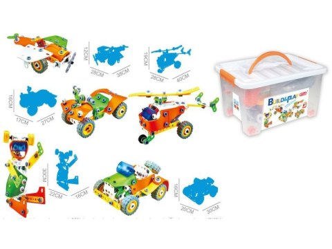 Klocki Elastyczne, Konstrukcyjne 163 El. Samochód, Quad, Helikopter, Samolot, Robot Do Rozkręcania I Skręcania 5w1 Klocki Elastyczne, Konstrukcyjne 163 El. Samochód, Quad, Helikopter, Samolot, Robot Do Rozkręcania I Skręcania 5w1