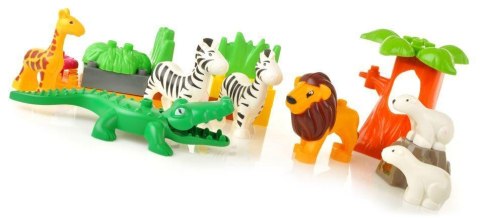 Edukacyjne Klocki - Duże ZOO - Ponad 110 Elementów Zestaw 2 Edukacyjne Klocki - Duże ZOO - Ponad 110 Elementów Zestaw 2