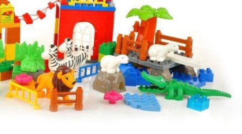 Edukacyjne Klocki - Duże ZOO - ponad 110 Elementów Edukacyjne Klocki - Duże ZOO - ponad 110 Elementów