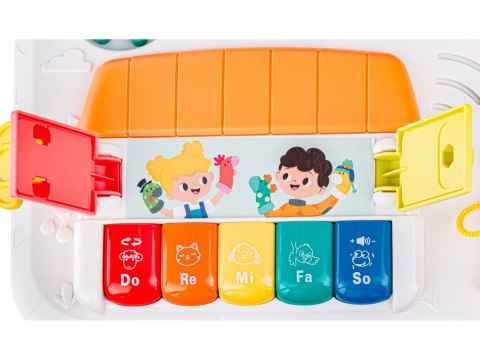 Edukacyjny Interaktywny Stolik Dla Dzieci, Pianinko, Klocki, Melodie Edukacyjny Interaktywny Stolik Dla Dzieci, Pianinko, Klocki, Melodie