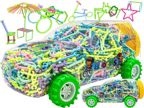 Patyczki Słomki Konstrukcyjne, Klocki Edukacyjne ok. 1000 Elementów AUTO Przecena 1 Patyczki Słomki Konstrukcyjne, Klocki Edukacyjne ok. 1000 Elementów AUTO Przecena 1