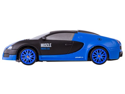 Samochód Do Driftu, Auto RC Drift 1:24 2,4 GHz 4WD CZARNO-NIEBIESKIE BUGATTI Samochód Do Driftu, Auto RC Drift 1:24 2,4 GHz 4WD CZARNO-NIEBIESKIE BUGATTI