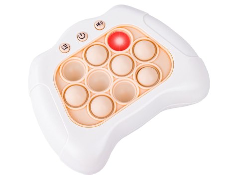 Zabawka Gra Elektroniczna Antystresowa Pop IT Sensoryczna, Wypychanka, Pad, Kontroler BIAŁY Zabawka Gra Elektroniczna Antystresowa Pop IT Sensoryczna, Wypychanka, Pad, Kontroler BIAŁY