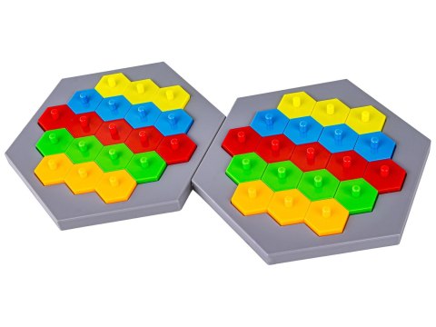 Edukacyjna Gra Logiczna Na Refleks Karty, Układanka "Puzzle Chessboard" Klocki + 30 kart Edukacyjna Gra Logiczna Na Refleks Karty, Układanka "Puzzle Chessboard" Klocki + 30 kart