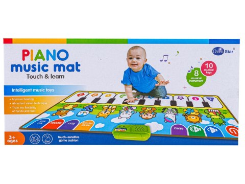 Edukacyjna, Muzyczna Mata Dla Dzieci, Pianino - Muzyka, Instrumenty 80x30cm Edukacyjna, Muzyczna Mata Dla Dzieci, Pianino - Muzyka, Instrumenty 80x30cm