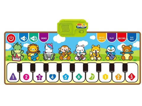 Edukacyjna, Muzyczna Mata Dla Dzieci, Pianino - Muzyka, Instrumenty 80x30cm Edukacyjna, Muzyczna Mata Dla Dzieci, Pianino - Muzyka, Instrumenty 80x30cm
